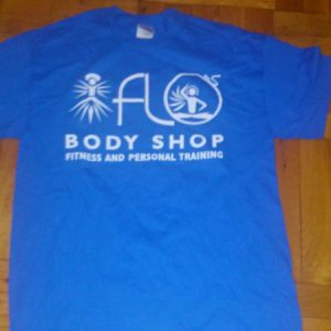 Flo’s Body Shop T-Shirt – Blue